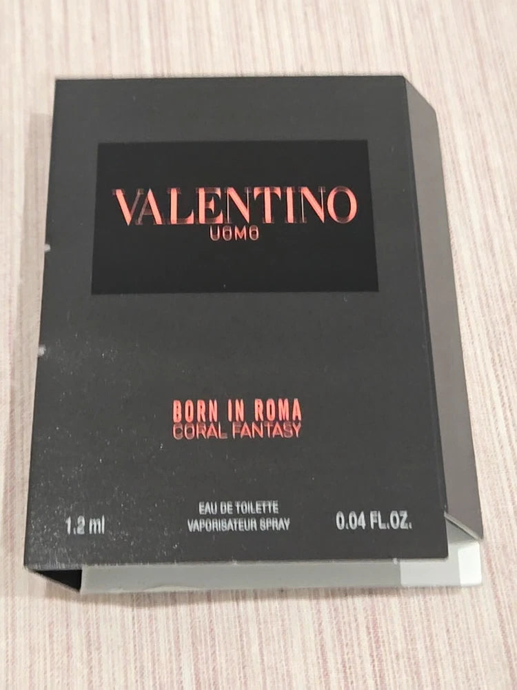 Valentino Uomo Born In Roma Coral Fantasy Eau de Toilette 0.04oz / 1.2ml New EDT
