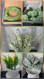 Wedding flowers lot Eucalyptus, Roses, Sage Green Bouquet
