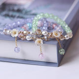 Beaded Flower Bracelet Colorful Charm Daisy Bracelet Women Girls Gift Daisies