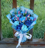 Stitch Plush Flower Bouquet Valentine Gift For Kids Birthday Disney Lilo&Stitch Bouquet