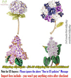 Trending Hydrangea Brooches for Women Unisex Flower Pin Gift Jewelry Accessories Hydrangea