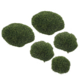 4 Pcs Artificial Moss Decor for Indoor Plants Craft Rock Decorative Green Plant