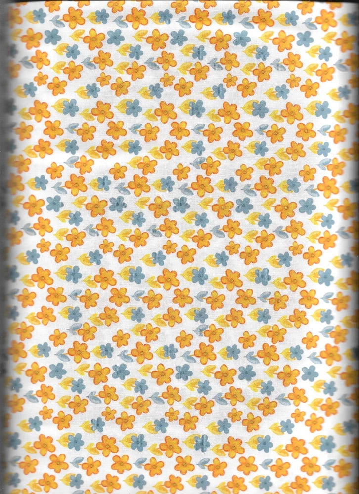 45" 100% cotton floral fabric "Ditsy Floral" by Paintbrush Studios Flowering Plants