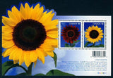 SUNFLOWERS = Souvenir sheet of 2 stamps Canada 2011 #2440 MNH Sunflower