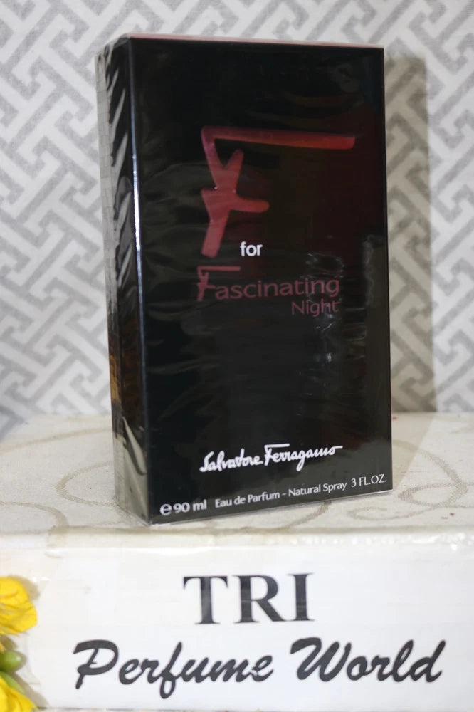 F for FASCINATING NIGHT Salvatore Ferragamo Eau de Parfum Women Spray 3 fl. oz. EDP