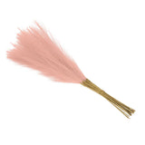 Faux Pampas Grass Fake Pampas Grass Decor, 21"/55cm / Pink / 15 Pcs Pampas Grass