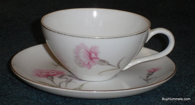 ROYAL COURT PINK CARNATION FINE CHINA JAPAN COFFEE OR TEA CUP AND SAUCER SET Carnation