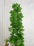 2 Pcs (90" Each) Artificial Plants Ivy Grape Leaves Vine Hanging Decoration(V11) Green Plant
