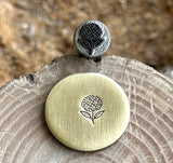 Hydrangea Flower Blossom Metal Stamp Marking Steel Die Impact Punch Stamp Tool Hydrangea