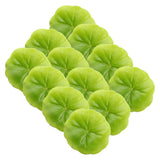 30 Pcs Aquatic Plants Small Pond Fake Lotus Leaves Floating Pool Decorations Green Plant