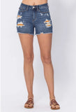 Judy Blue Sunflower Patch HR Shorts Sunflower
