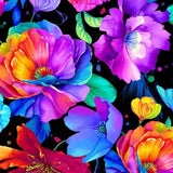 Flora Flower Flowers Large 3816 Allover Timeless Durable Cotton Fabric BTY Flowering Plants