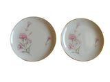Vintage Royal Court Pink Carnation Bread & Butter Plate Set Of 2, Japan EUC Carnation