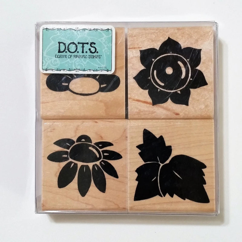 Sunsational Flower Sunflower Rubber Stamp Set S193 by DOTS JRL Design CTMH Sunflower