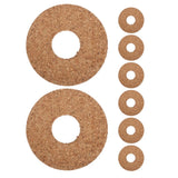 8 Pcs Cork Stopper with Hole Planter Stoppers Lids for Garden Jars Garden Plants