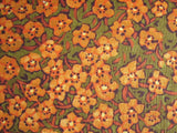 Garden For Olivia Posies Orange Quilt Fabric - Fat Quarter Flowering Plants