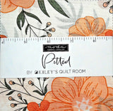 MODA  FABRICS "POTTED BY KILEY'S  QUILT ROOM"CHARM PACK BTCP Flowering Plants