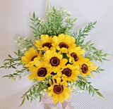 Sunflower Arrangement Silk Floral Decoration Home School Office NEW Sunflower