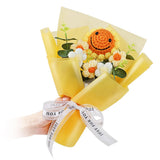 Handmade Crochet Sunflower Bouquet Ð Knitted Flower Gift, Eternal Yarn Sunflo... Sunflower