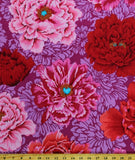 Cotton Kaffe Fassett Brocade Peony Floral Nature Fabric Print by Yard D409.36 Flowering Plants