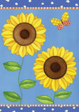 *NEW* Briarwood Lane "SUMMER SUNFLOWERS" GARDEN FLAG butterfly Sunflower