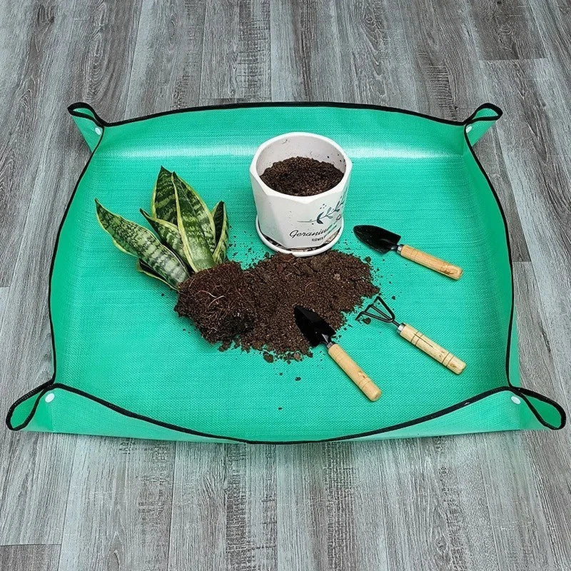 50*50cm Flower Pots Transplanting Mats Gardening Planting Mat Pe Plant Repotting Garden Plants
