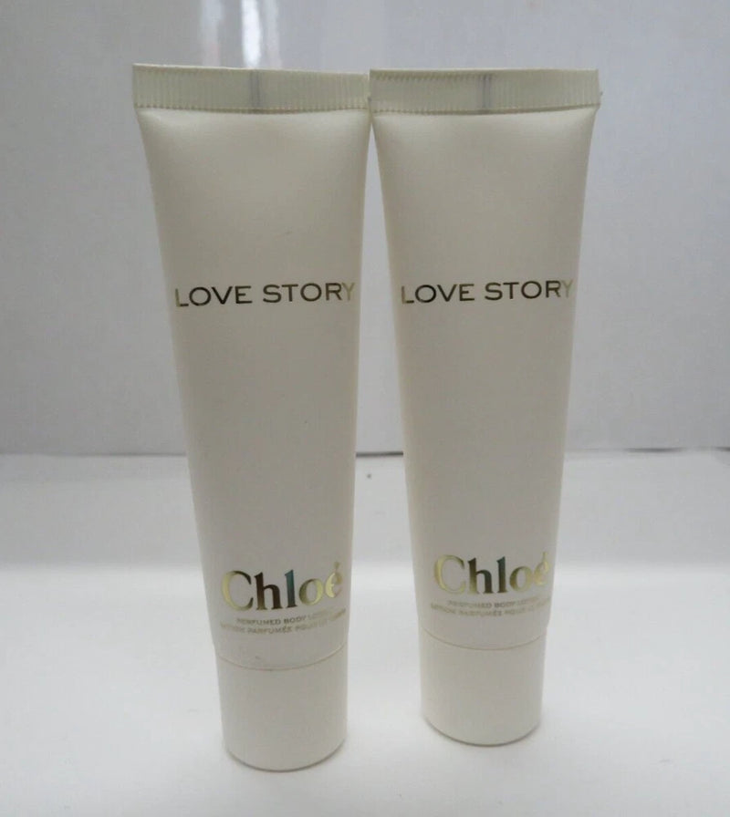 CHLOE LOVE STORY PERFUMED BODY LOTION 1 Fl oz/30 ml **LOT OF 2** WOMEN RARE EDT