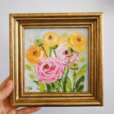Ranunculus Painting Impasto Oil Painting Floral Art Original Art 3D Painting 6_6 Ranunculus