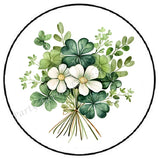 ST PATRICKS DAY SHAMROCK BOUQUET ENVELOPE SEALS LABELS STICKERS PARTY FAVORS Bouquet