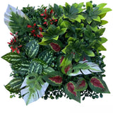 Green Artificial Grass Wall Panel 30x30cm Plastic Turf for Shop Decoration Green Plant