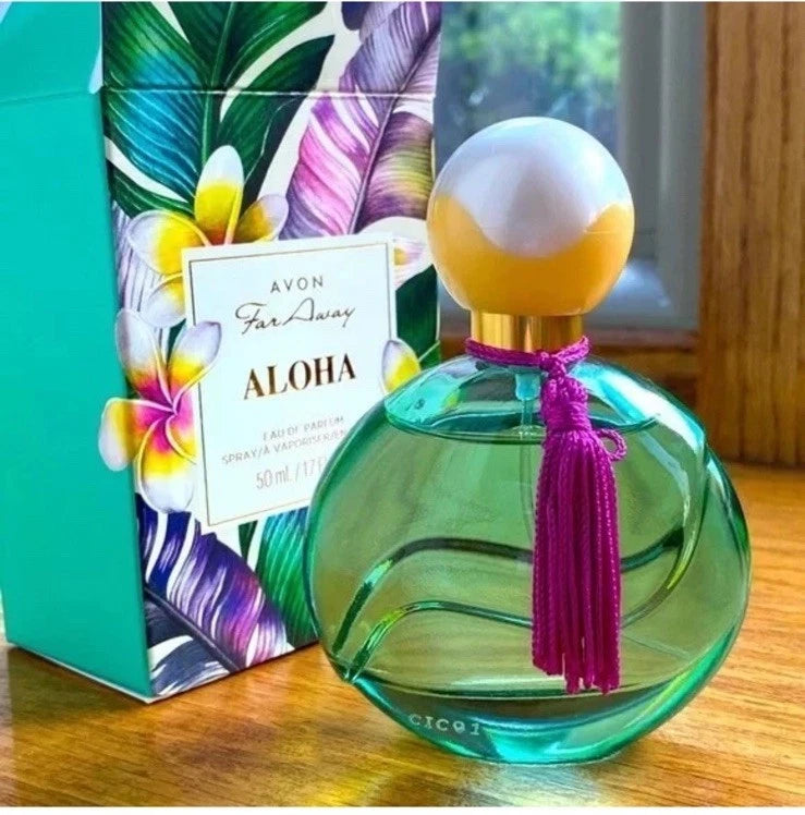 AVON FAR AWAY ALOHA INSPIRED BY HAWAII'S BEAUTIFUL TIARE FLOWER, MANDARIND ZEST EDP