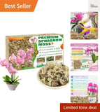 5.3oz  Sphagnum Moss Potting Mix- Natural Succulent Carnivorous Plants Moss D... Orchids