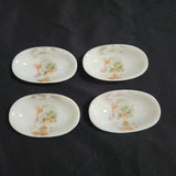 Vintage K & L Germany Hydrangea Flower Salt Cellar Dip Mini Oval Sauce Dish Set Hydrangea