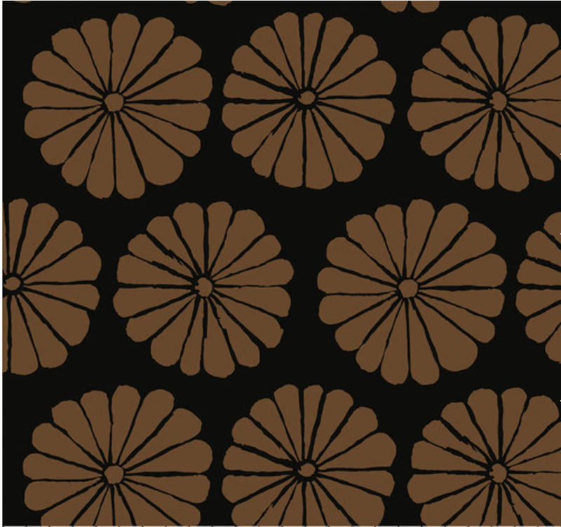 Free Spirit Kaffe Fassett PWGP183 Damask Flower Brown Fabric by Yard Flowering Plants