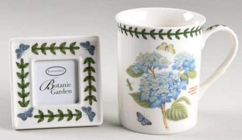 Portmeirion 2-PC Botanic Garden Hydrangea Macrophylla Ceramic Mug & Photo Frame Hydrangea