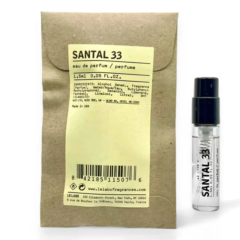LE LABO SANTAL 33 EAU DE PARFUM SAMPLE SIZE SPRAY 1.5ML/0.05OZ__ EDP
