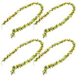 4pcs Sunflower Decorations: Sunflower Artificial Flower Garlands Realistic Sunflower