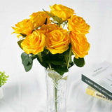 10 Heads Silk Rose Artificial Flowers Fake Bouquet Wedding Home Party Decor New Bouquet