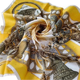 NEW Hermes Amours Bee Sunflower Jacquard Hermes Silk Scarf 1999 Annie Faivre Sunflower