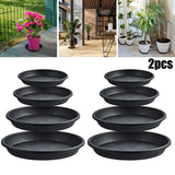 2 Pcs Plant Trays Thickened Bottom 4/6/7/8/10 Inch For Gardening Home Decor Garden Plants