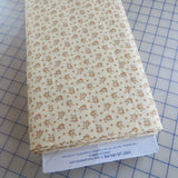 By The Yard  ~ Cream Summer Leaves by Marcus $3.99 Ships ANY Amount Fabric Flowering Plants