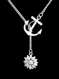 Daisy Sunflower Necklace Flower Nature Friend Christmas Anchor Lariat Jewelry Sunflower