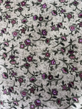 1 Yard Green With Pink Flowers By Jeffrey Marc 44Ó Wide 100% Cotton Flowering Plants