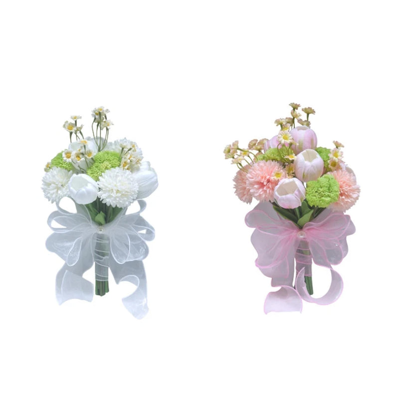 Bridal Holding Wedding Bouquet Floral Arrangement for Party Valentine's Day Bouquet