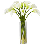 Cream Calla Lily Silk Flower Arrangement Lily