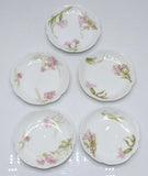 Haviland Limoges France Pink Carnation Sauce 3" Plate Bowl H.F. Vollmer Set Of 5 Carnation
