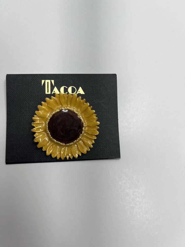 TACOA  sunflower pin broach Sunflower