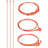 6-Pack Adjustable Plant Tie, 32 Inch Silicone Multi-Function Garden Tie [Orange] Garden Plants