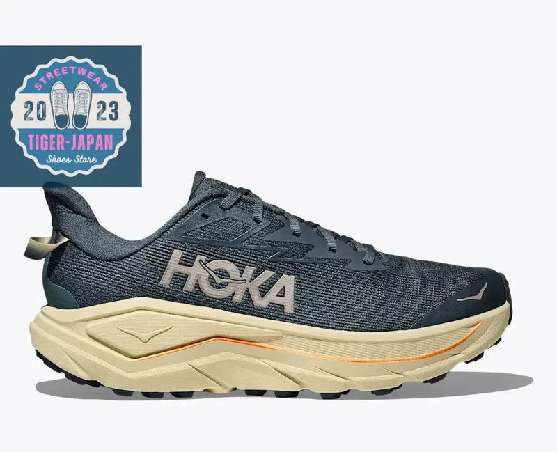 HOKA CHALLENGER 8 Regular 1168716 Faded Navy Pampas Grass Men Trail Running Shoe Pampas Grass
