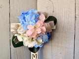 Pastel Hydrangeas Cemetery Cross, Pastel Memorial Flowers for Mom Hydrangea
